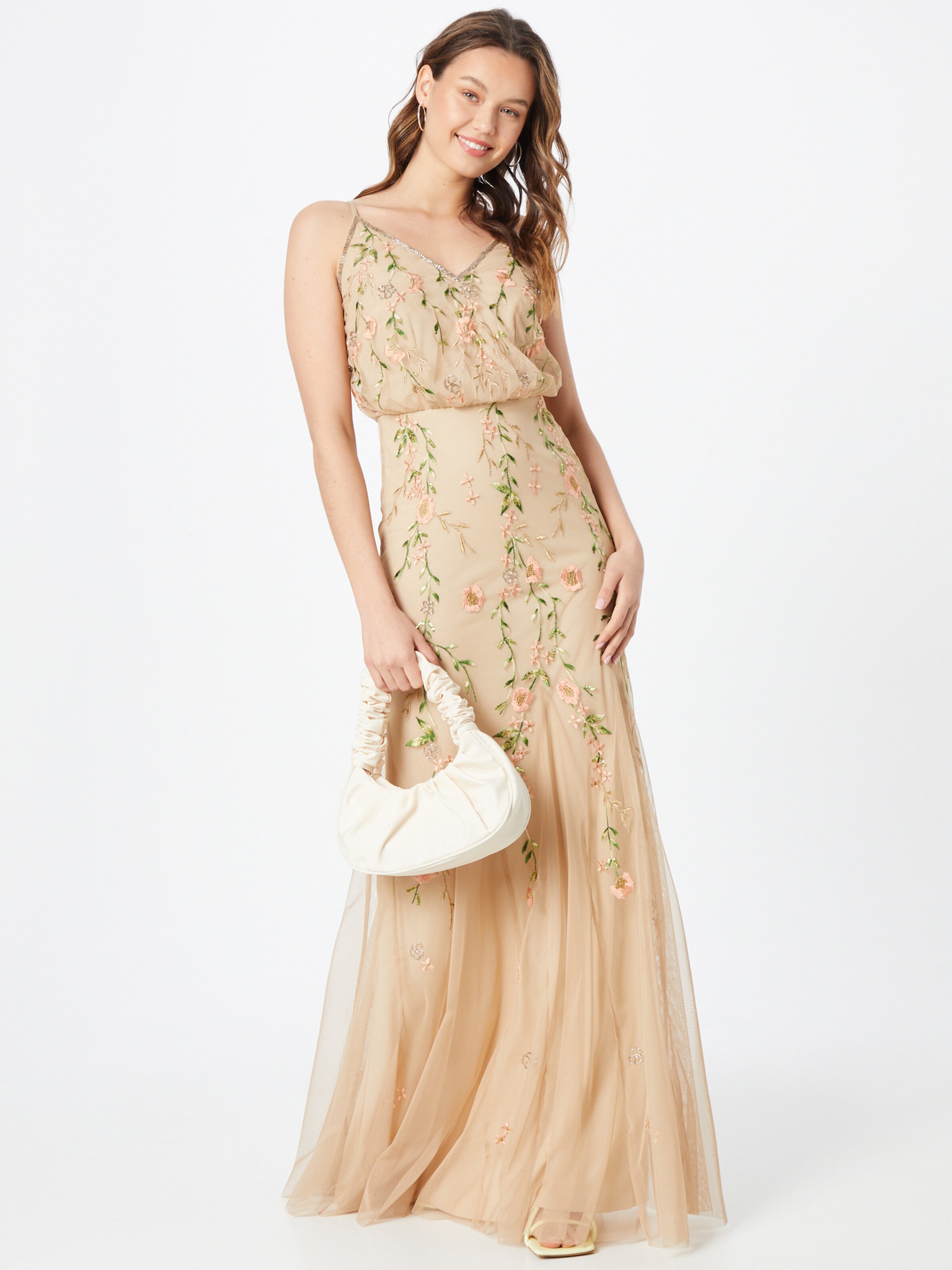 Frauen Kleider LACE & BEADS Kleid 'Kemba' in Creme - JG32097 Frauen Kleider LACE & BEADS Kleid 'Kemba' in Creme - JG32097