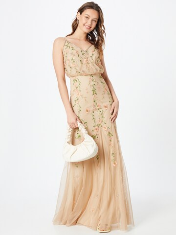 LACE & BEADS Kleid 'Kemba' in Beige