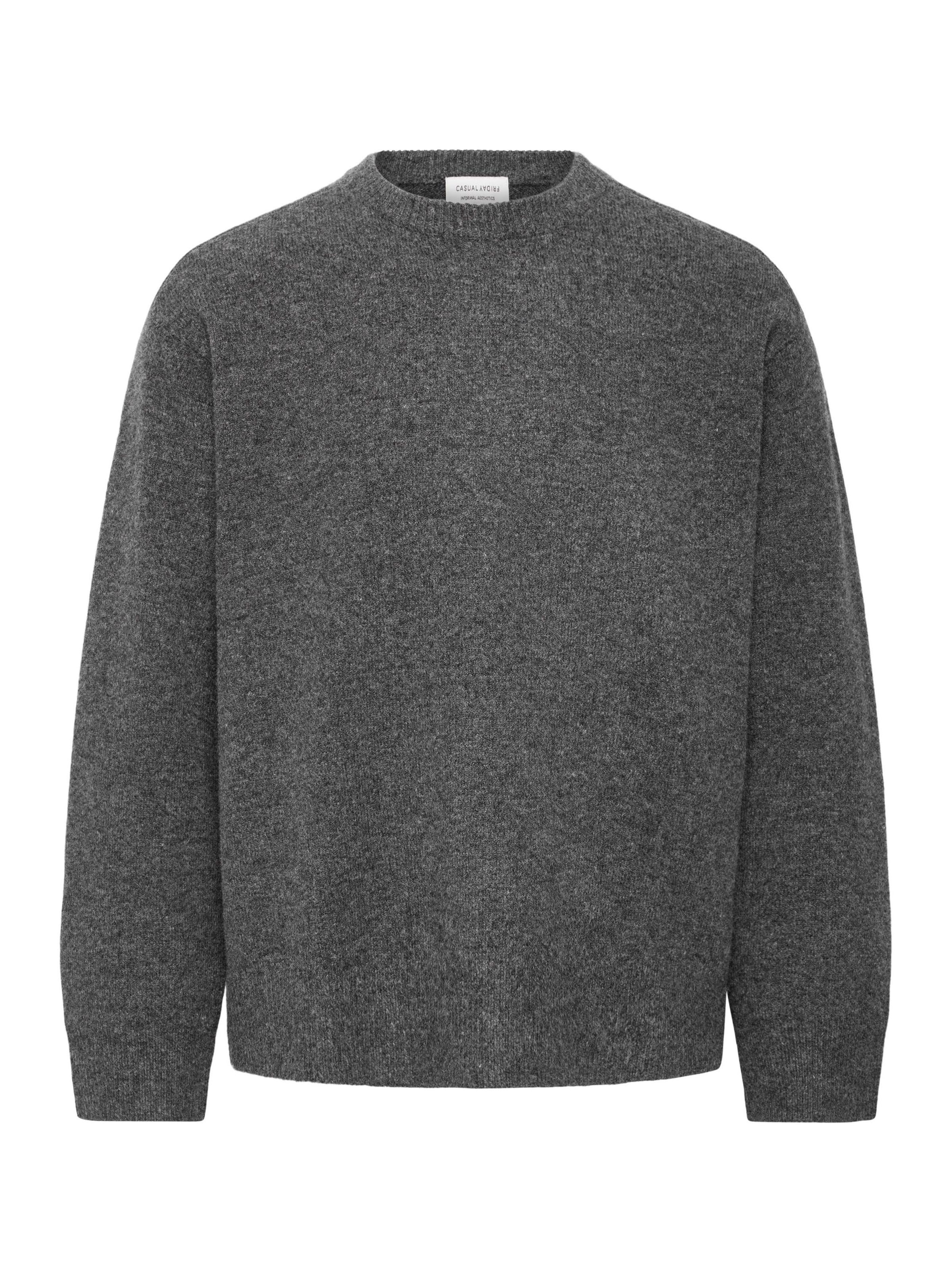 Casual Friday - Jersey 'CFAdils ONeck Knit' en gris: frente