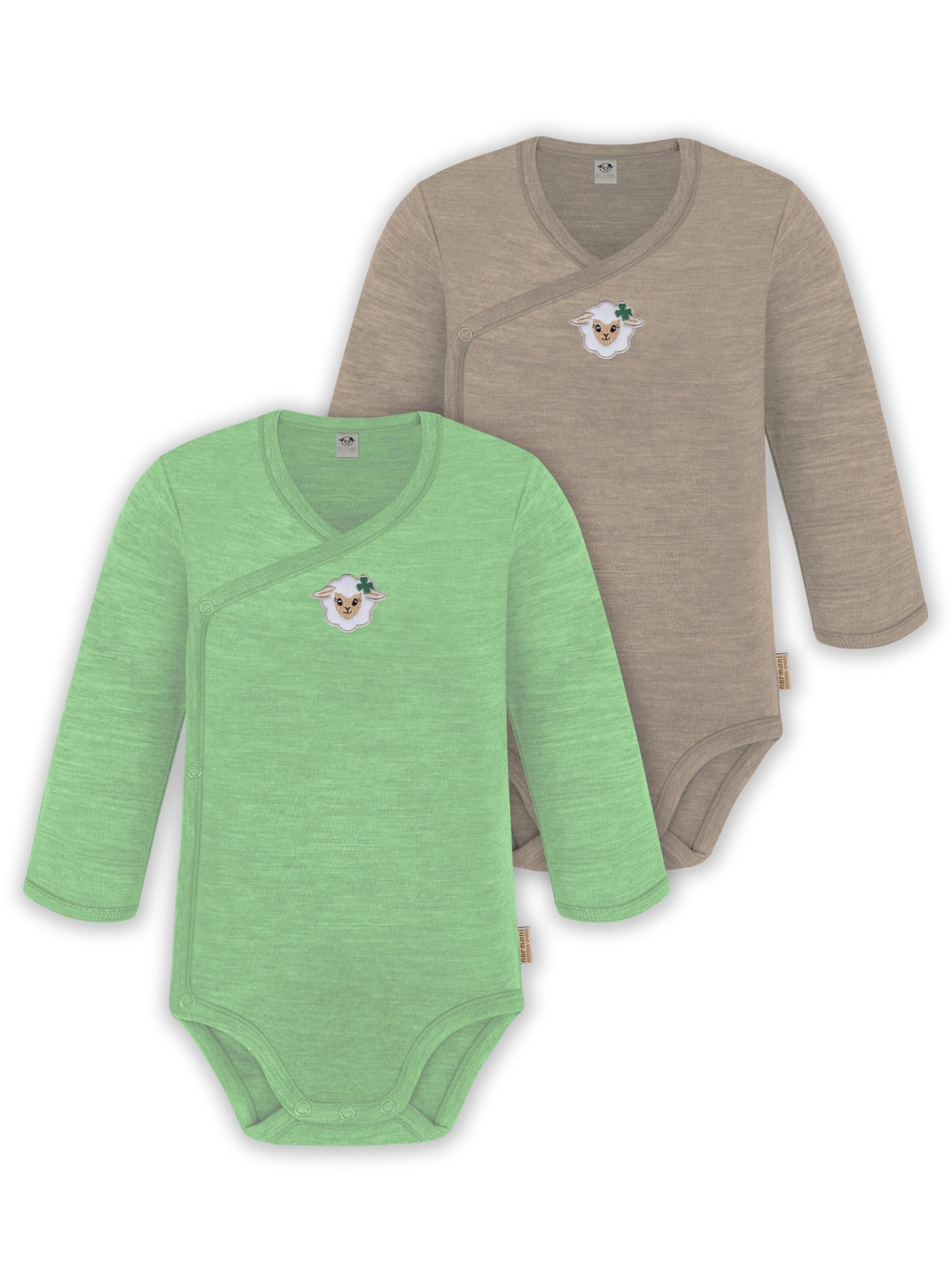 Barboteuse / body normani en vert : devant