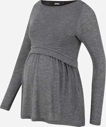 MAMALICIOUS Shirt in Grau: predná strana