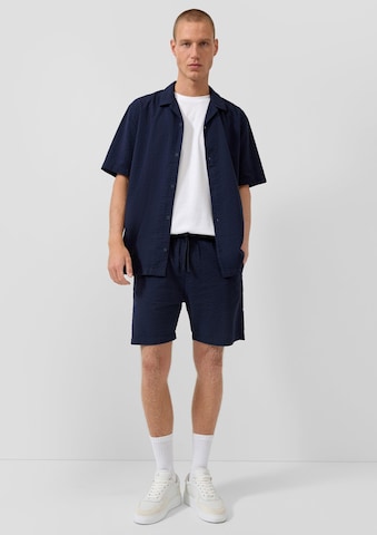 QS Regular Fit Hemd in Blau