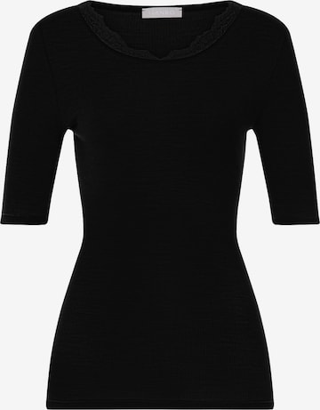 T-shirt ' Woolen Lace ' Hanro en noir : devant
