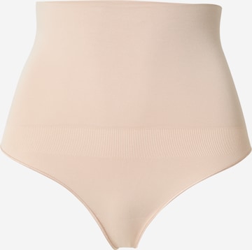 Lindex - Cueca modeladora 'Sea' em bege: frente