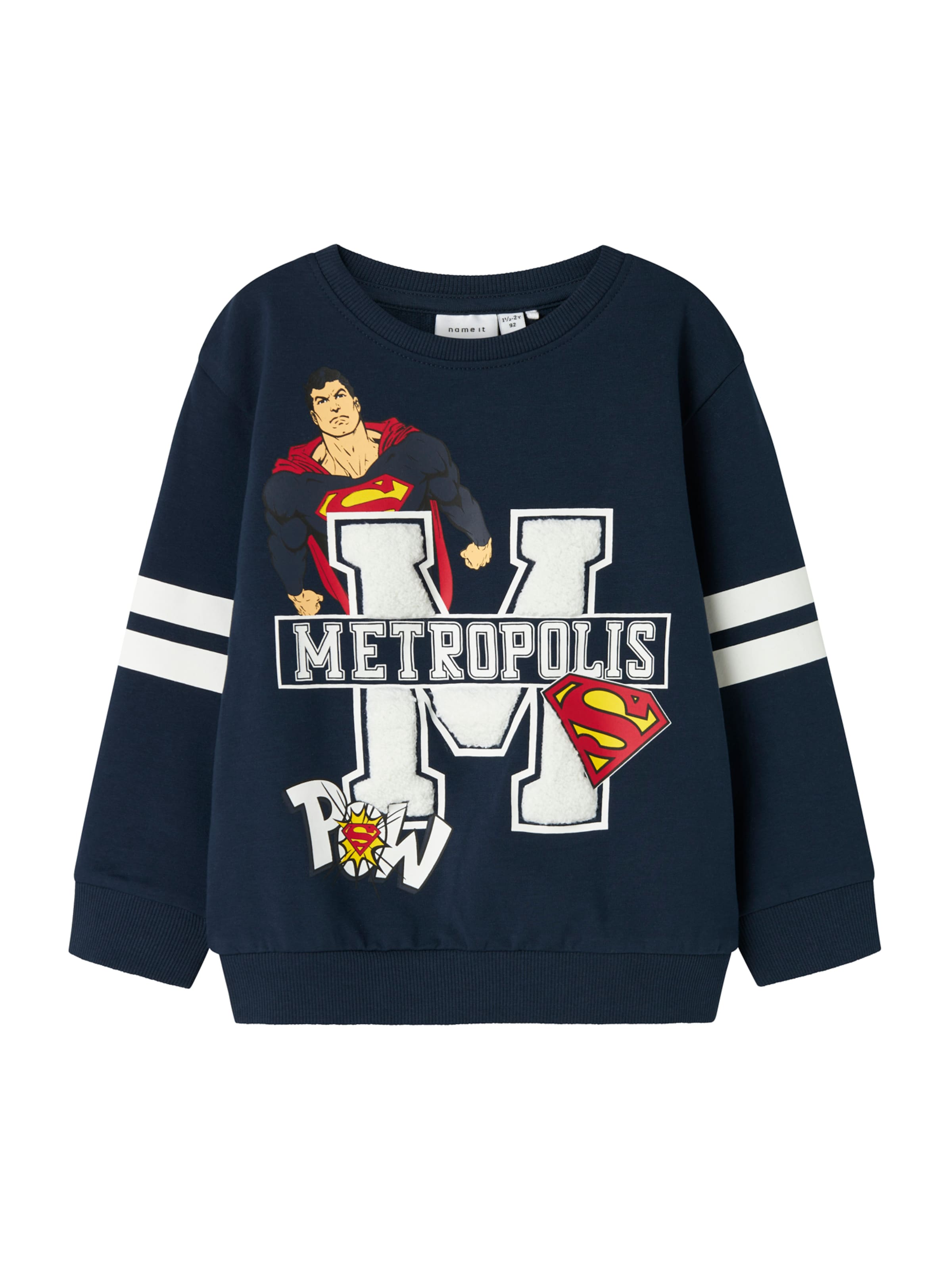 NAME IT Bluza 'NMMJASP SUPERMAN' w kolorze niebieski: przód