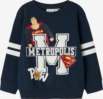 mėlyna NAME IT Megztinis be užsegimo 'NMMJASP SUPERMAN': priekis