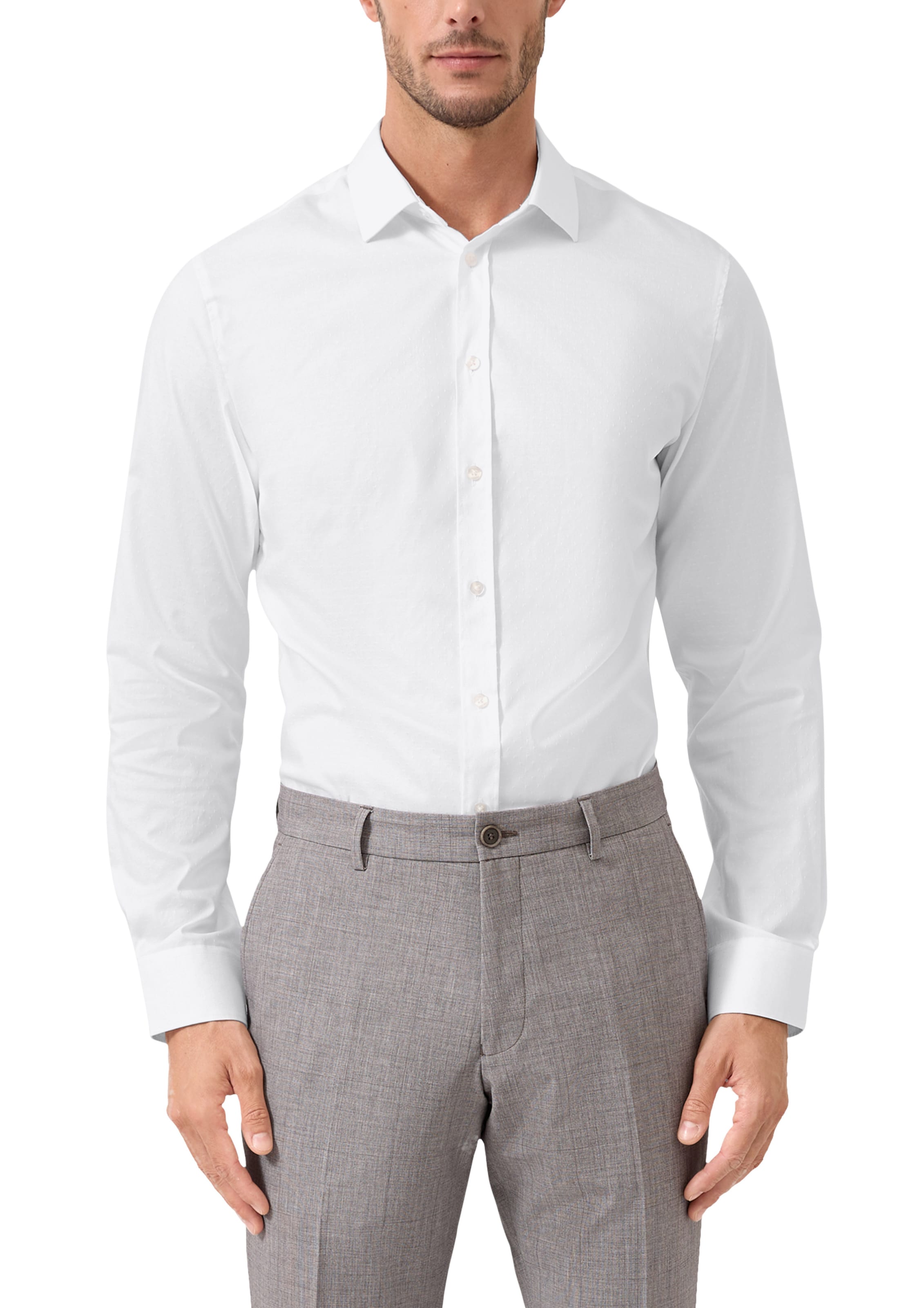 s.Oliver Regular Fit Hemd in Weiß