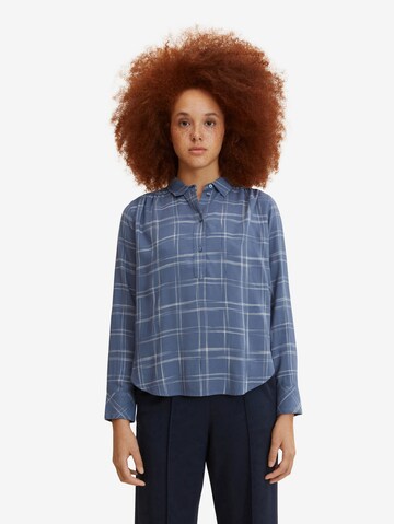 TOM TAILOR Bluse in Blau