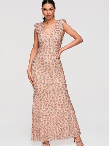 Ombre Evening dress in Beige