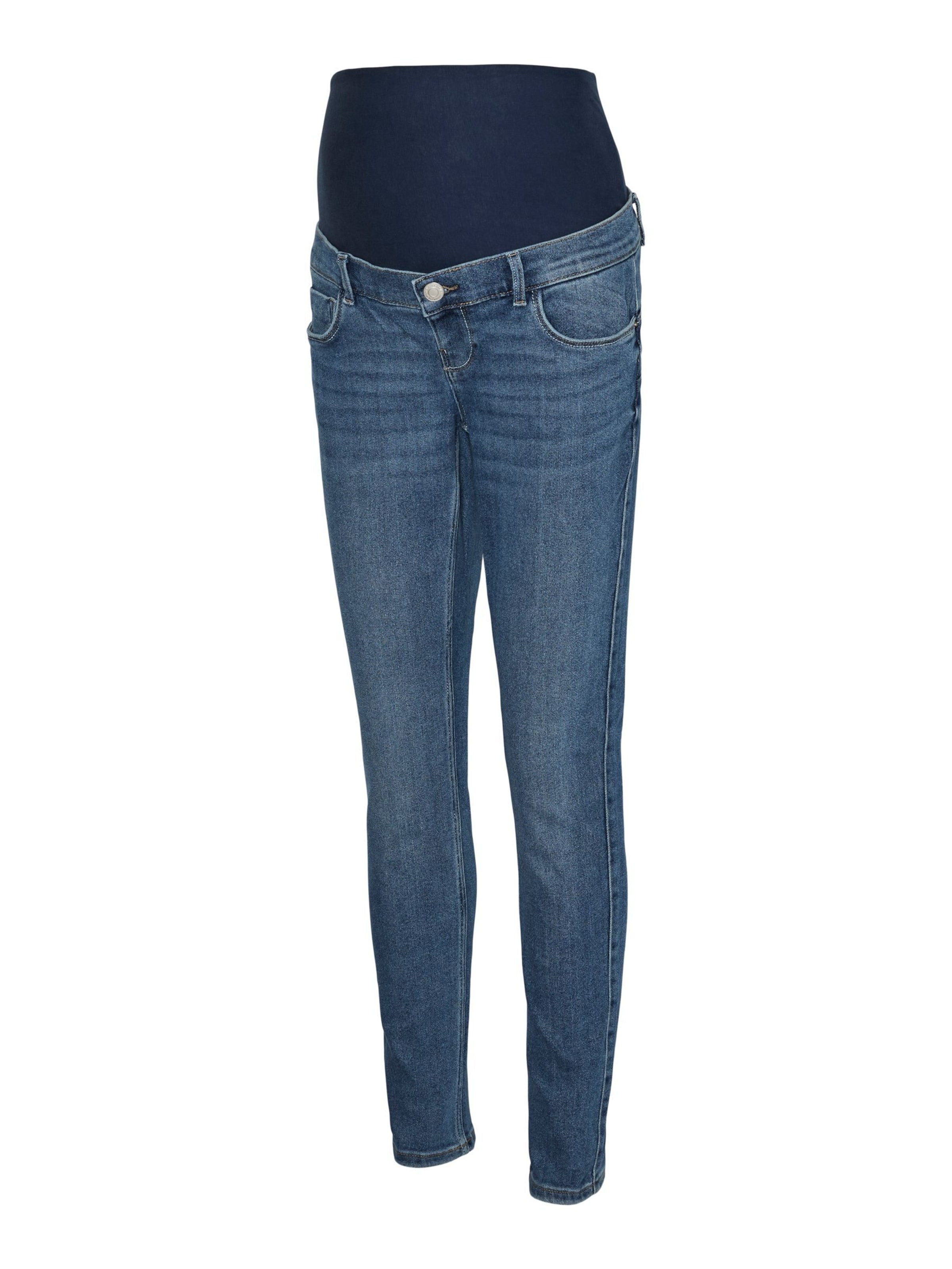 Vero Moda Maternity Regular Jeans in Blau: Vorderseite