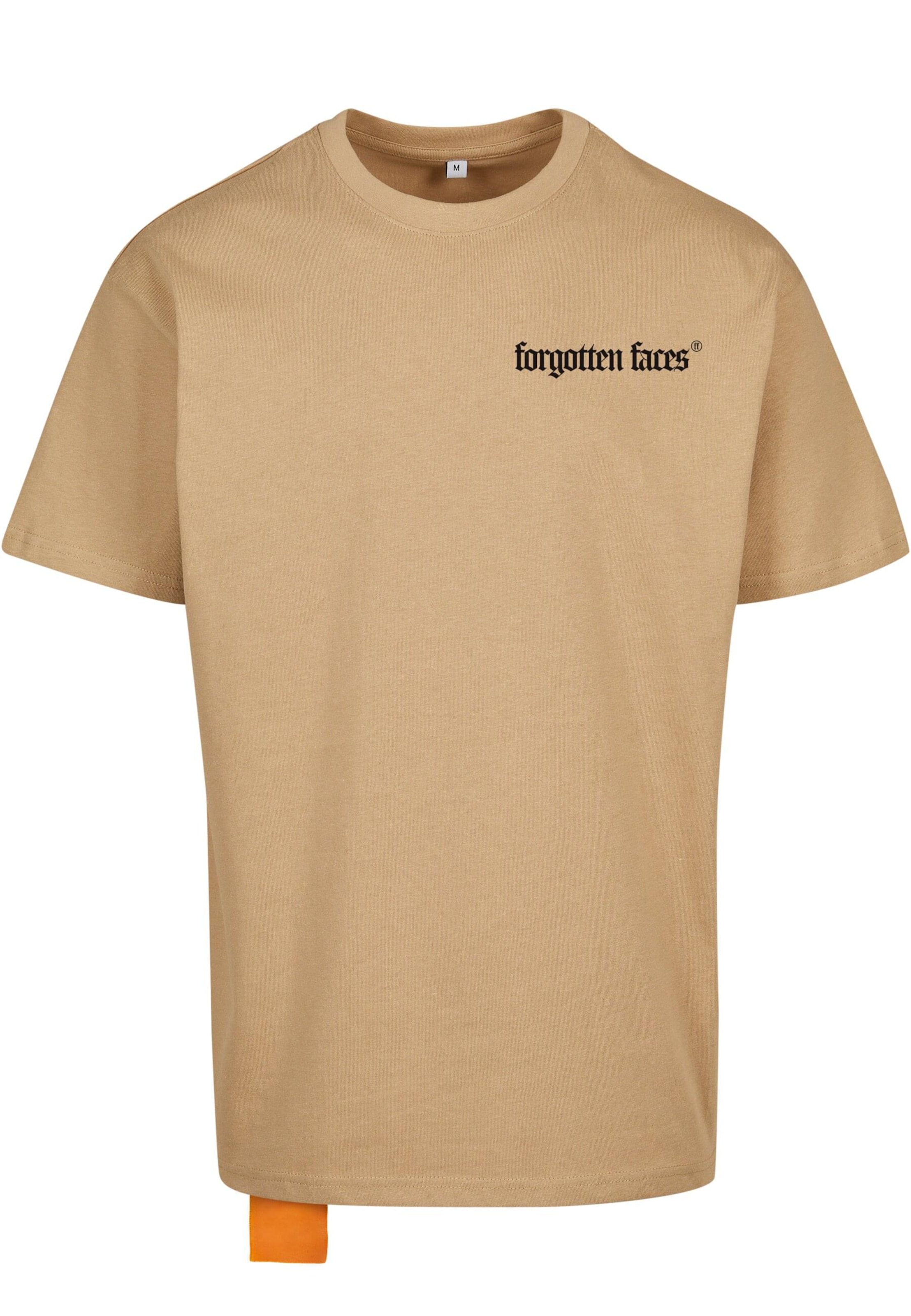 Forgotten Faces T-shirt 'Ghost' i beige: framsida