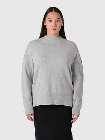 Les Lunes Sweatshirt 'Tuliip' in Grijs: voorkant