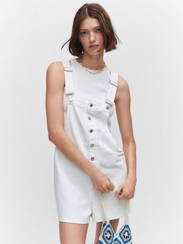 MANGO Jumpsuit 'IRIS' in White: front