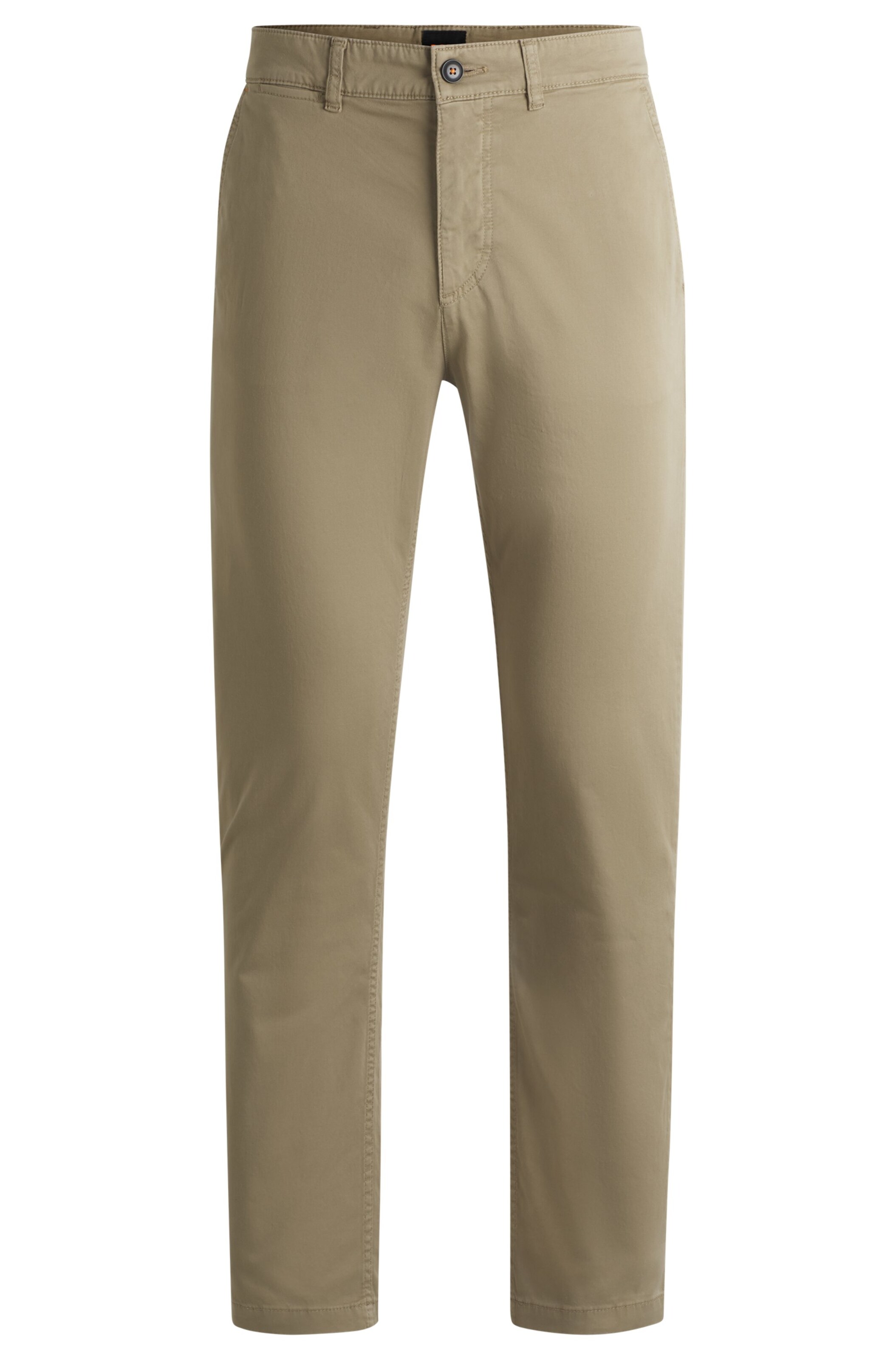 BOSS Chino Pants in Beige: front
