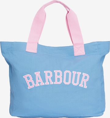 Cabas Barbour en bleu : devant