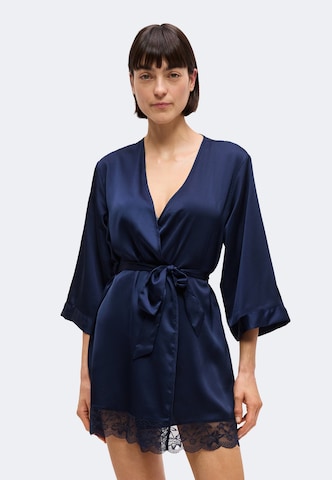 ETAM Dressing gown 'Desire' in Blue: front