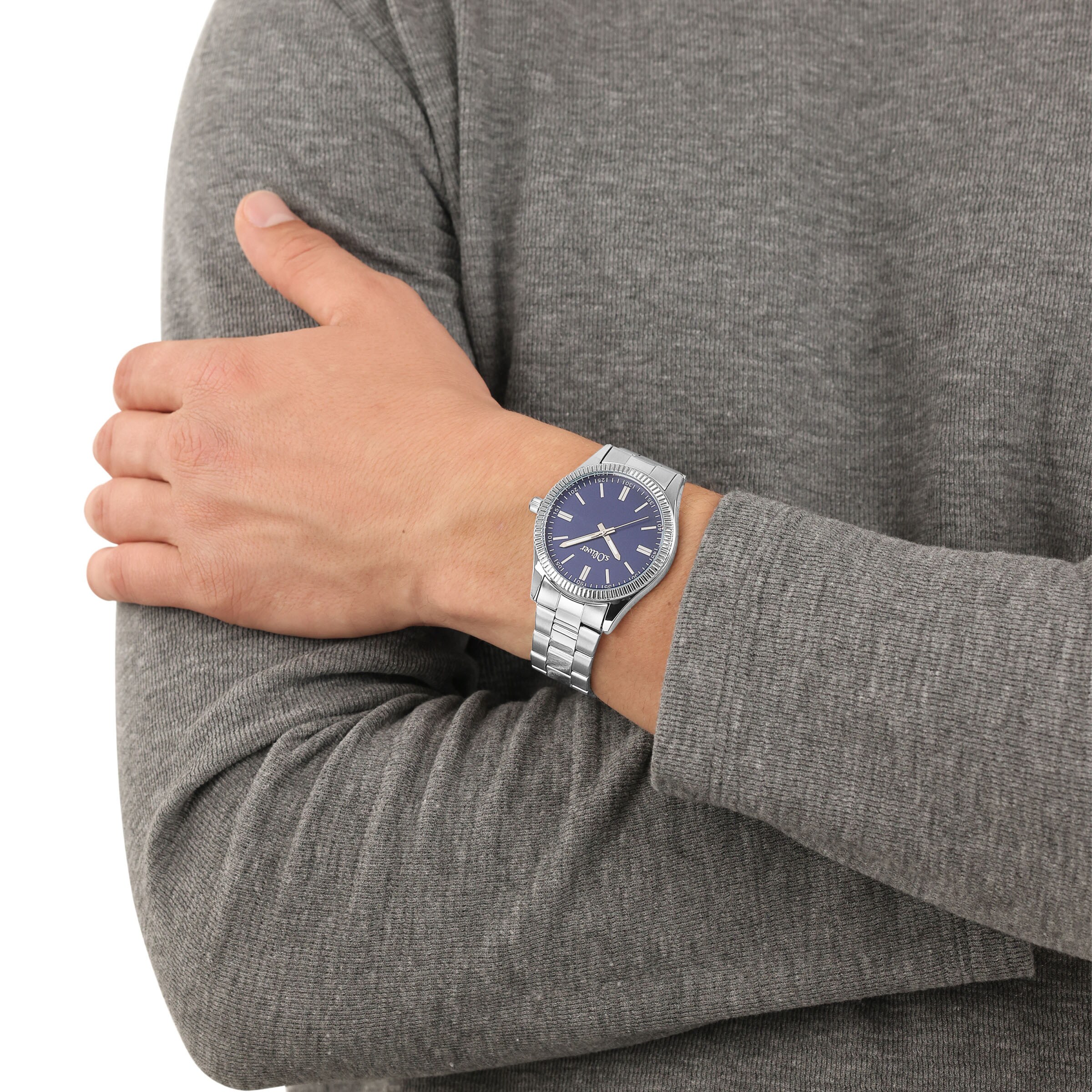 s.Oliver Analog Watch in Silver: front