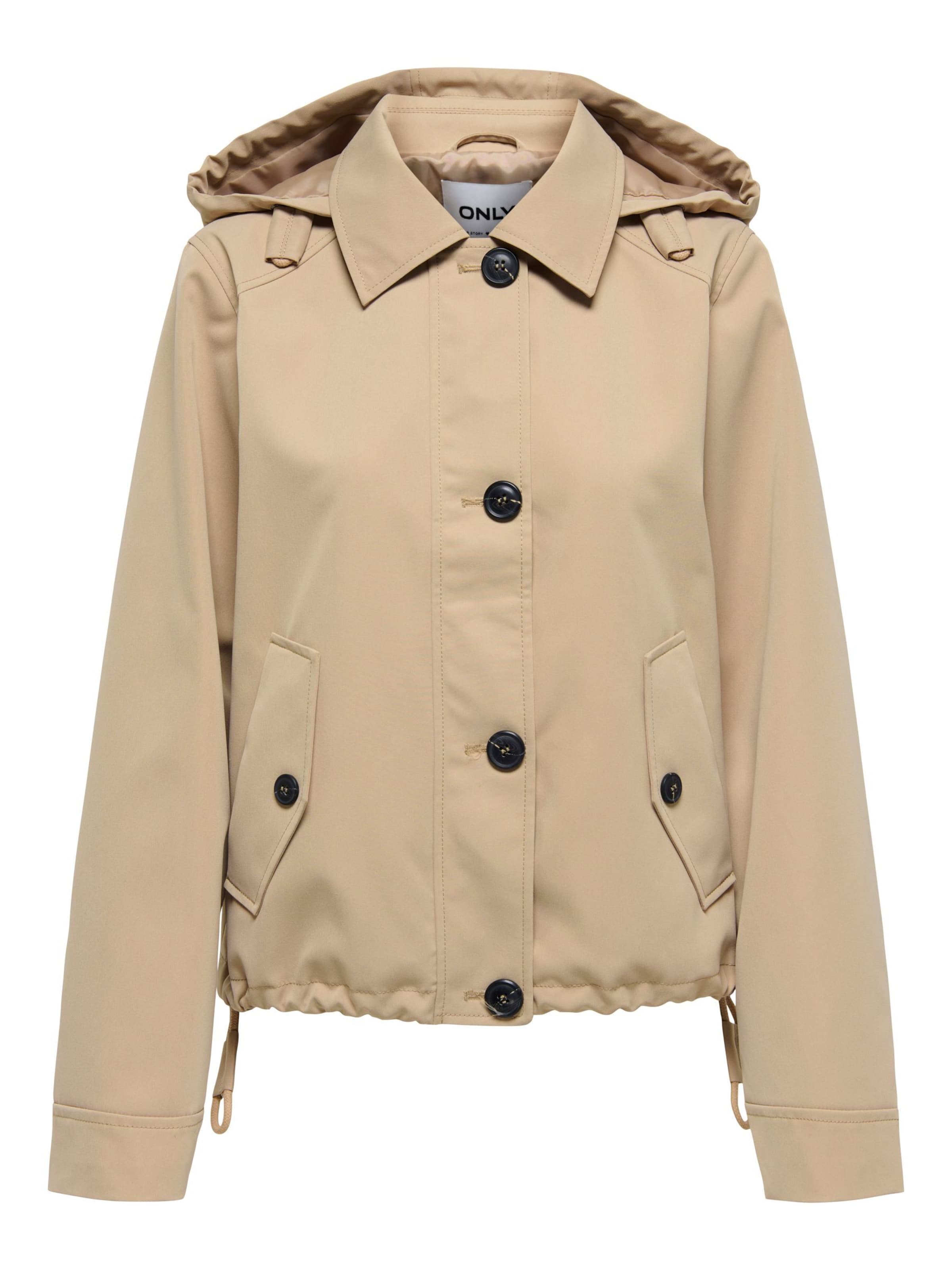 ONLY Overgangsparka i beige, Produktvisning
