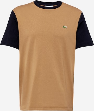 LACOSTE T-shirt i brun: framsida