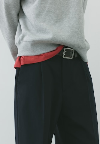 Pull&Bear Wide Leg Bukser med fals i blå