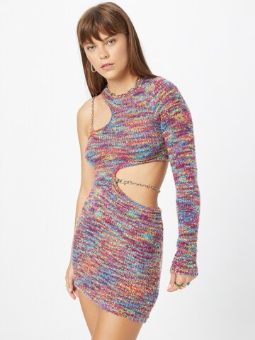 The Ragged Priest Knitted dress 'VICIOUS' in Mixed colors: front