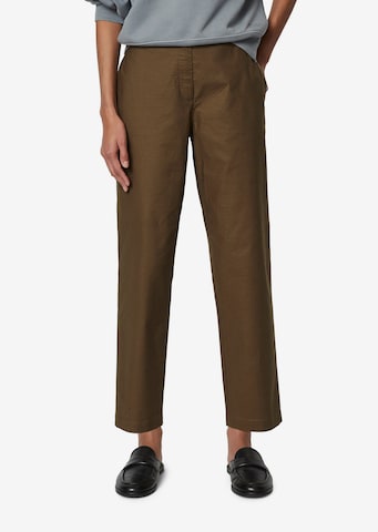 Marc O'Polo Tapered Chino in Groen: voorkant