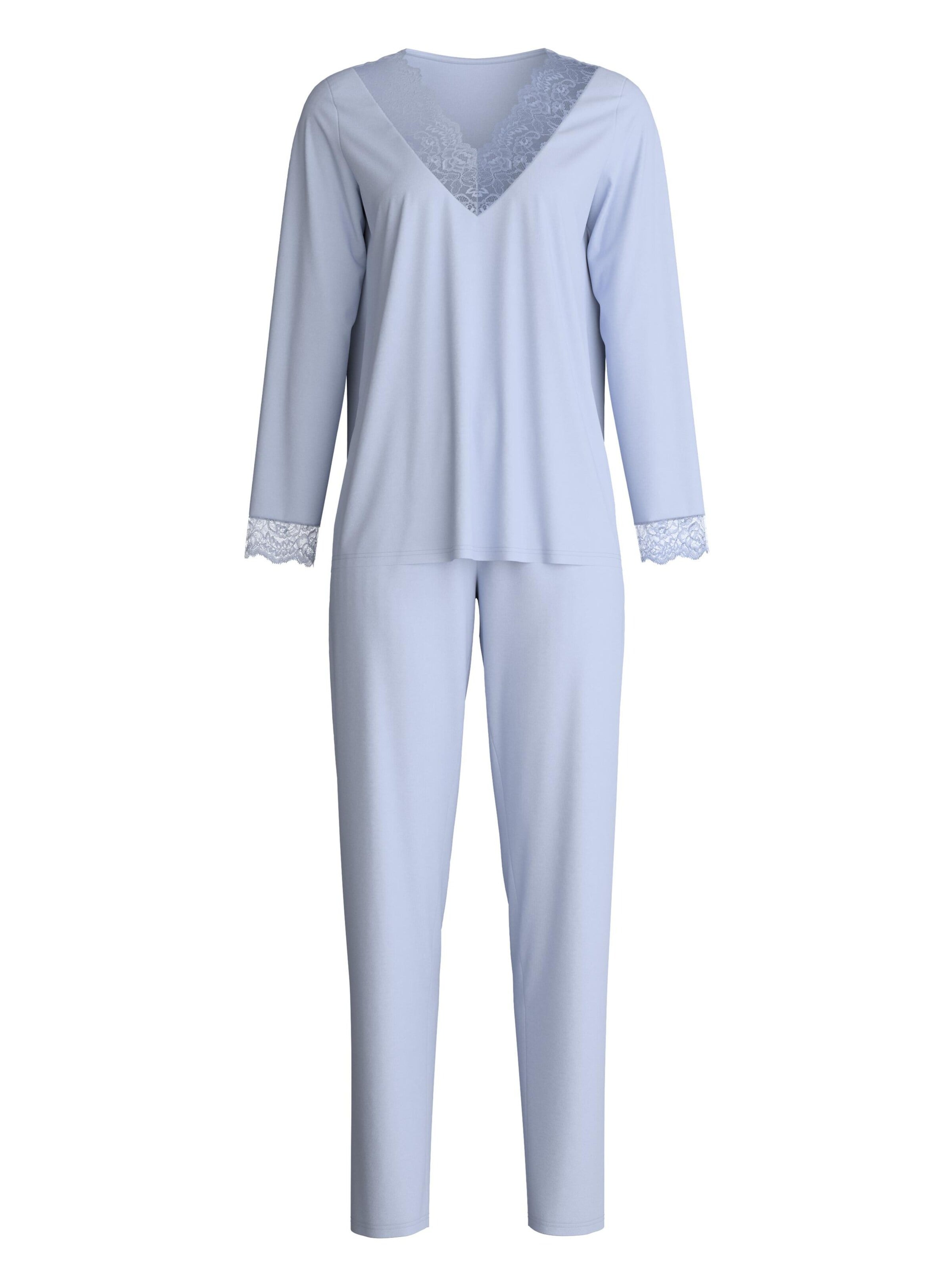 CALIDA Pajama 'Elegant Dreams' in Blue: front