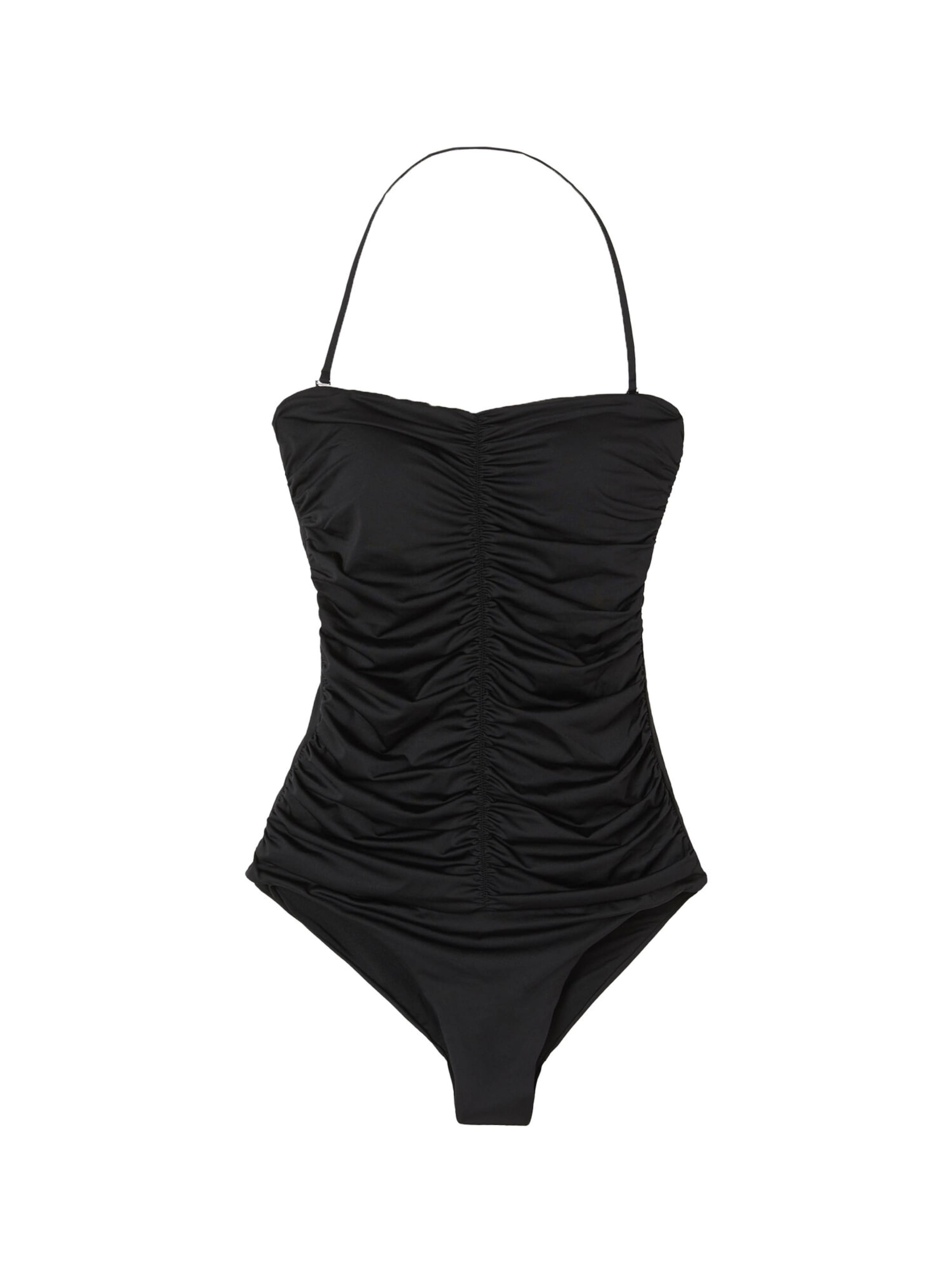 Tezenis Bandeau Swimsuit in Black: front