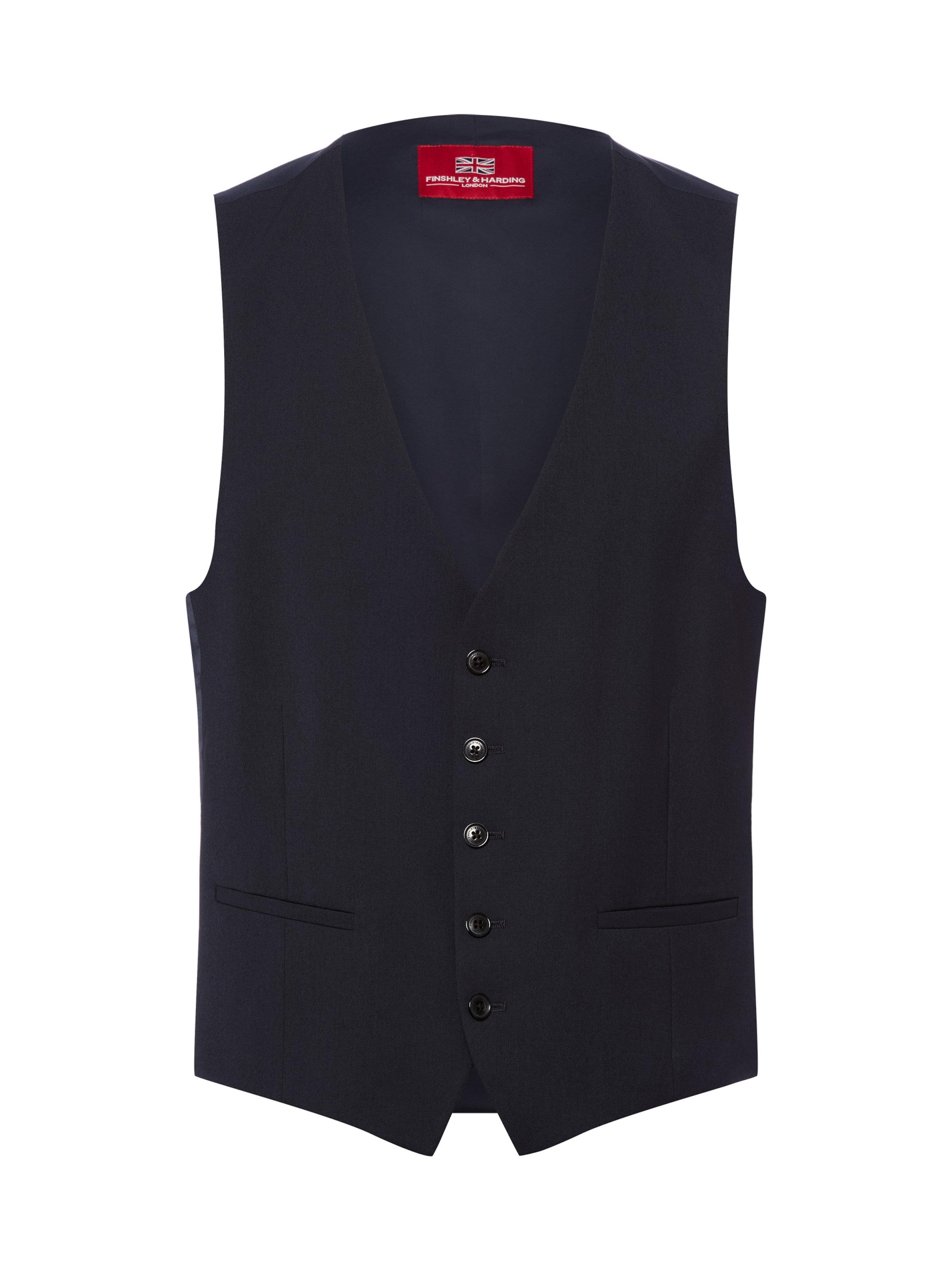 Finshley & Harding London Gilet ' Wesdon ' in de kleur Marine, Productweergave