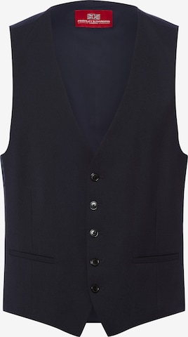 Gilet de costume ' Wesdon ' Finshley & Harding London en bleu : devant