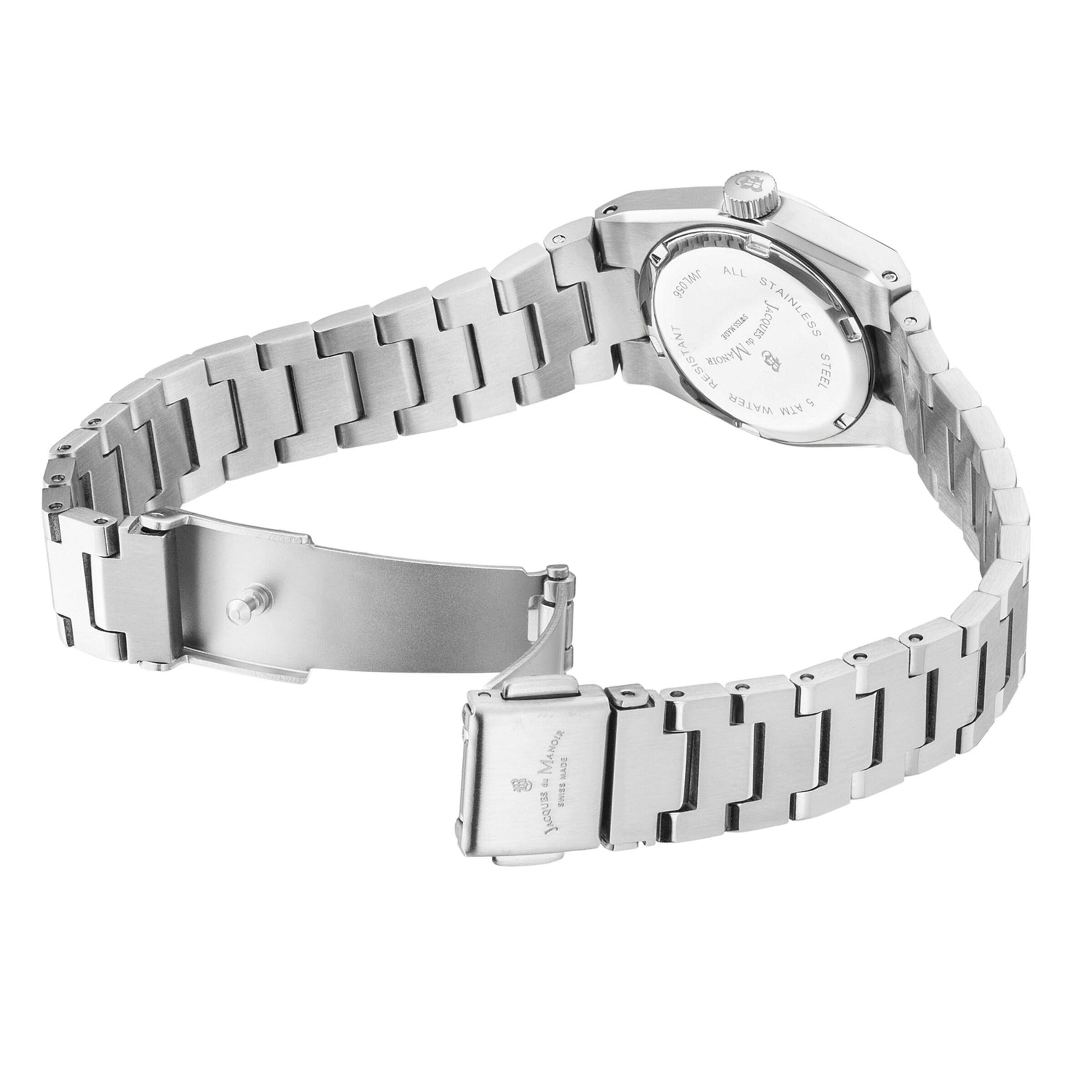 Montre à affichage analogique Jacques du Manoir en argent