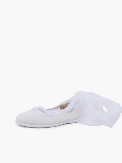 Pisamonas Ballerines en 30 en blanc, Vue avec produit