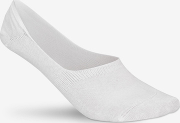 Sukats Ankle socks 'The No Show Invisibles Footies Enkelsokken - 8 Paar' in White: front