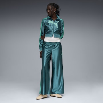 PUMA Wide leg Sportbroek 'Future Archive T7' in Groen