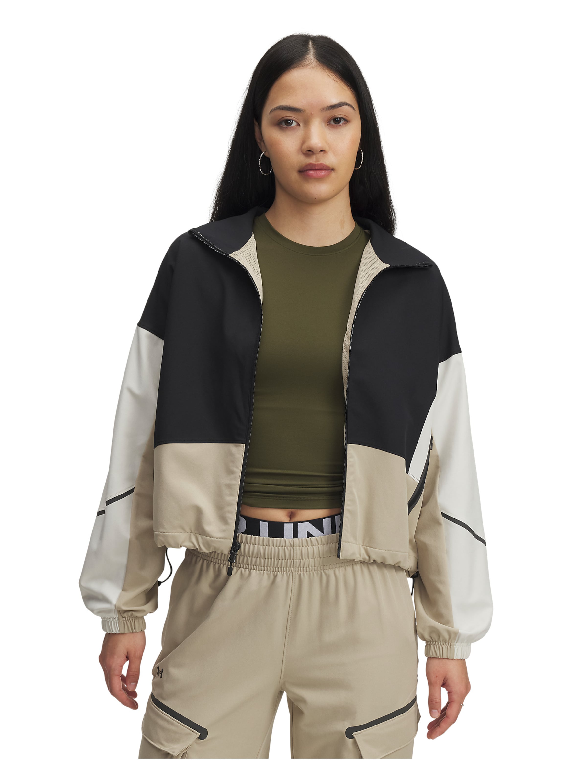 UNDER ARMOUR Sports jacket 'Unstoppable' in Black: front