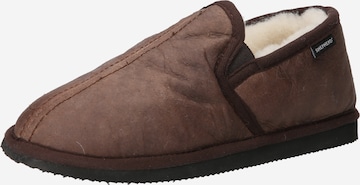 SHEPHERD - Pantufa 'Bosse' em castanho: frente