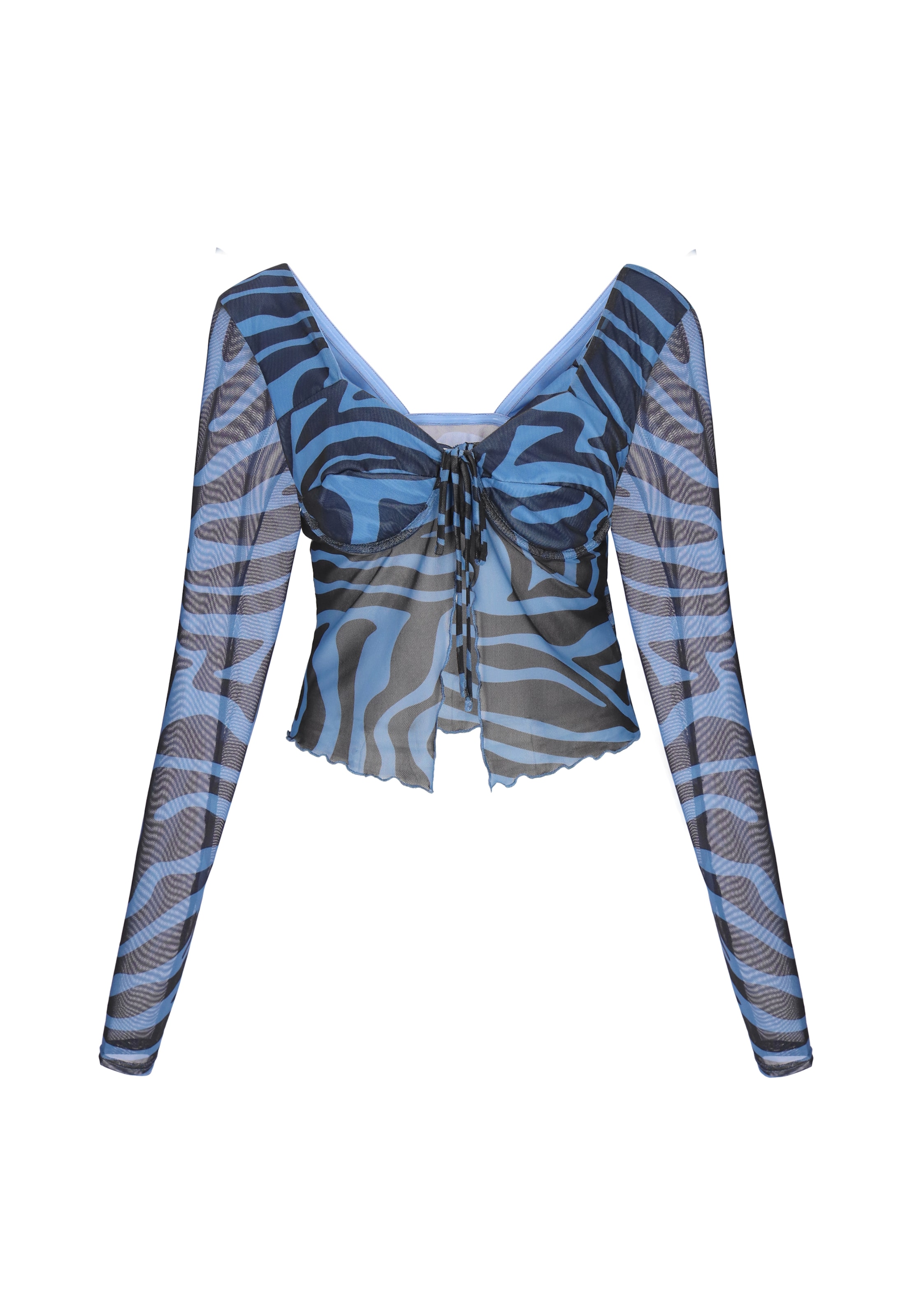 faina Blouse in Blue: front