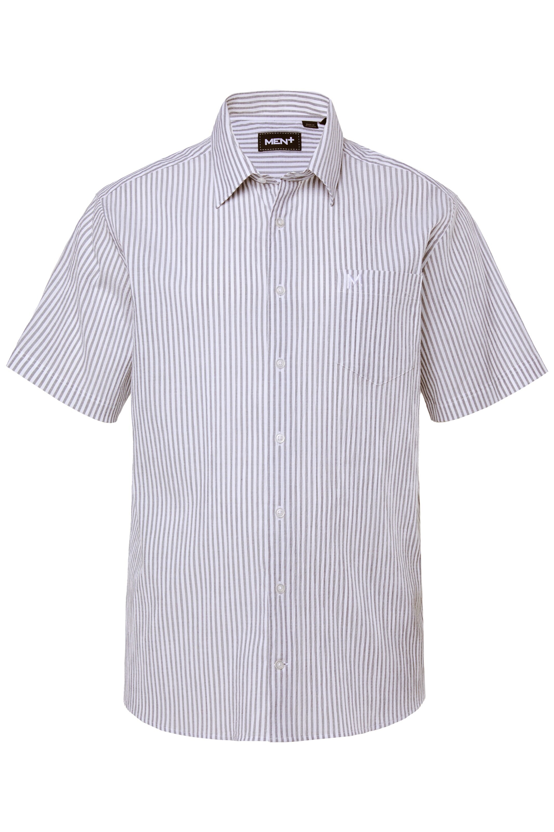 Men Plus Hemd in Blau: Vorderseite