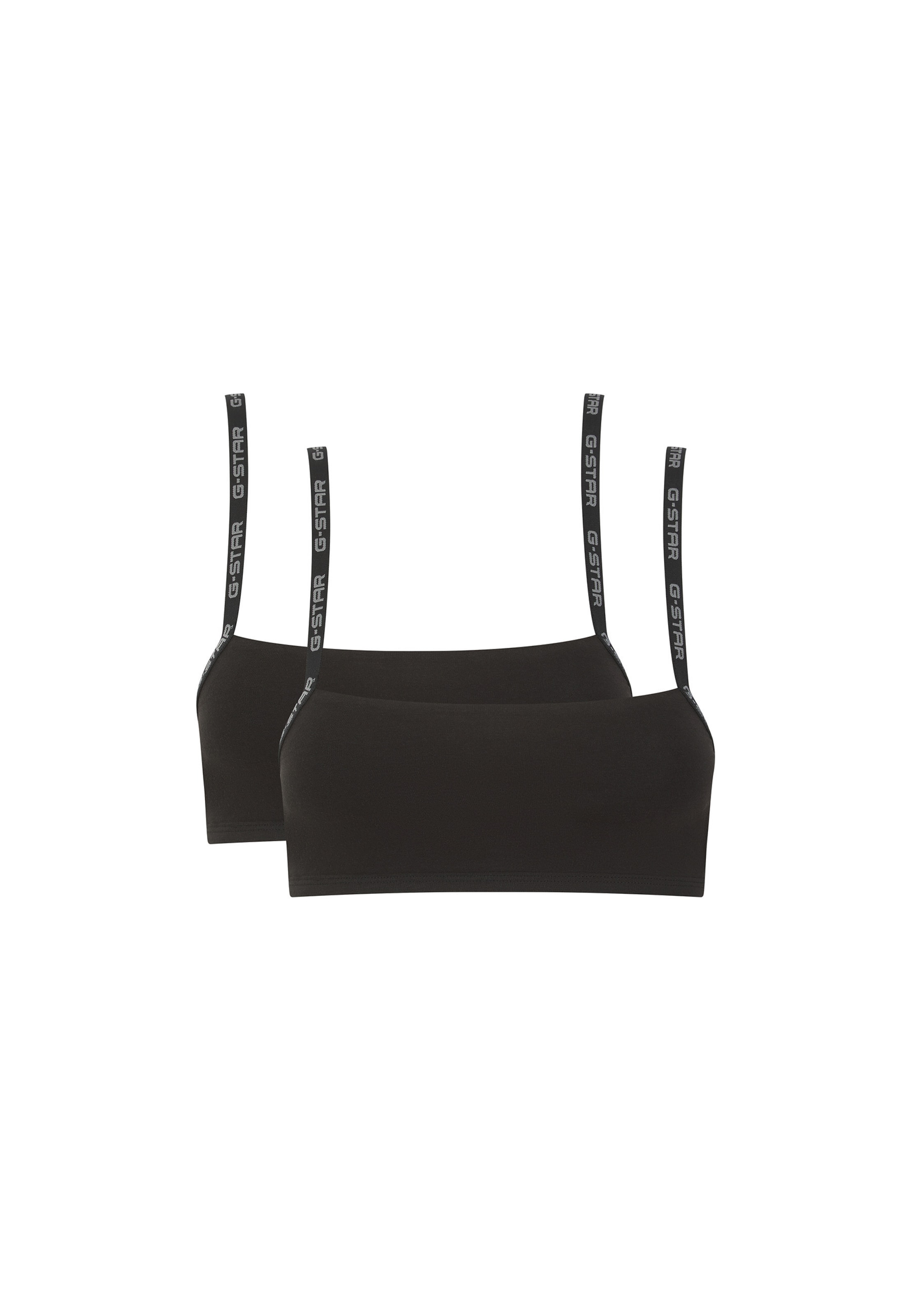 G-STAR Bandeau BH 'TANZANITE' in Zwart: voorkant
