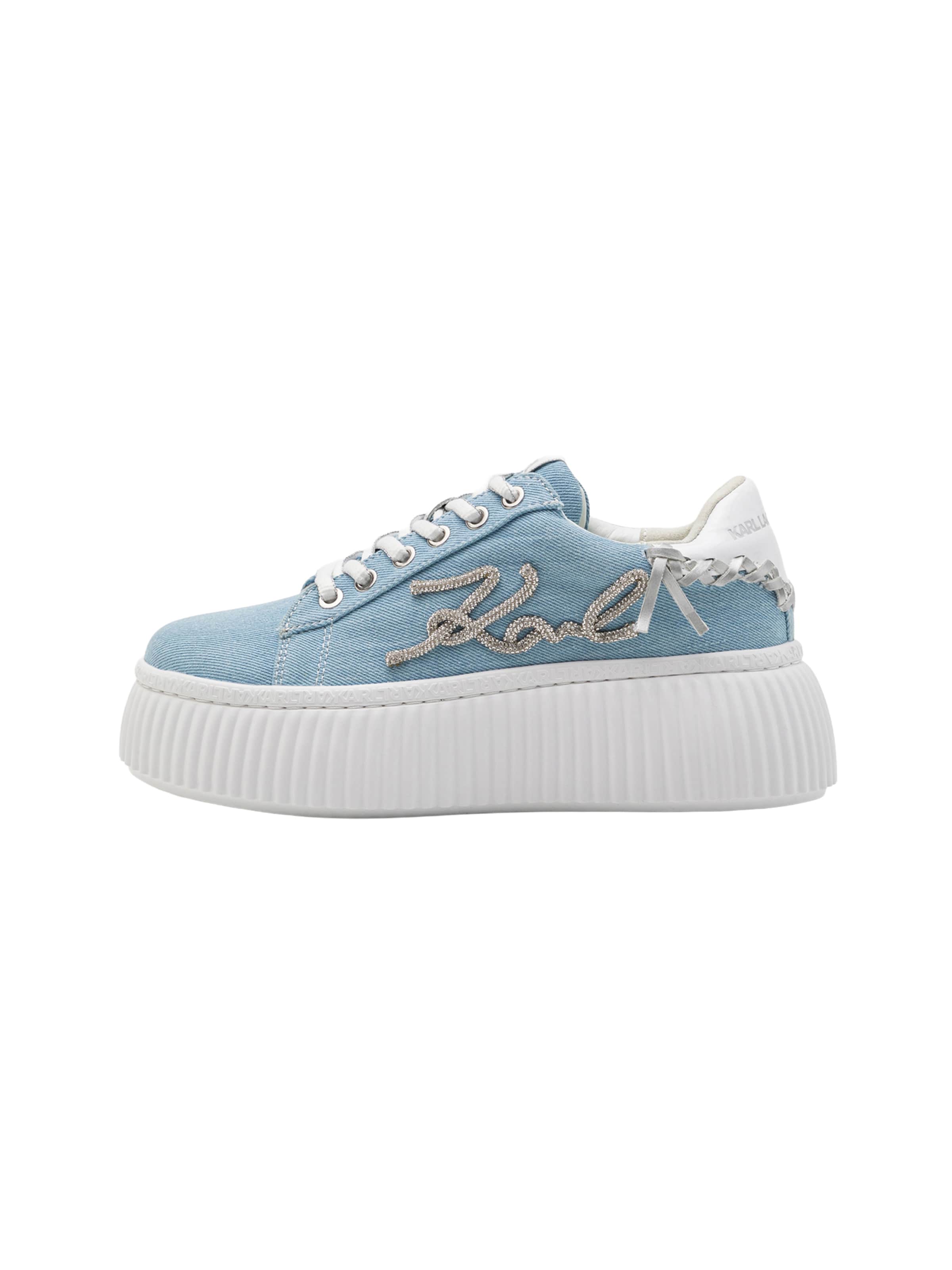 Karl Lagerfeld Sneakers laag in Blauw: voorkant