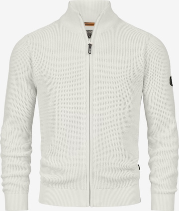 Vestes en maille ' Layton ' INDICODE JEANS en blanc : devant