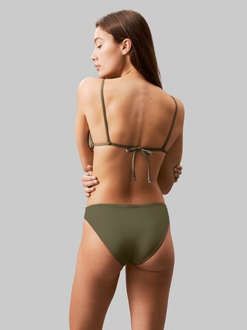 Calvin Klein Swimwear Triangel Bikinitop 'Essentials' in Grün