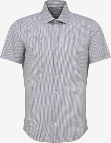 SEIDENSTICKER Slim fit Button Up Shirt 'SMART CLASSICS' in Blue: front