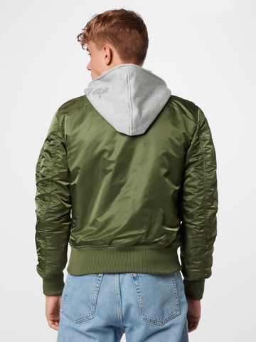 ALPHA INDUSTRIES Kurtka przejściowa 'MA-1 D-Tec' w kolorze zielony