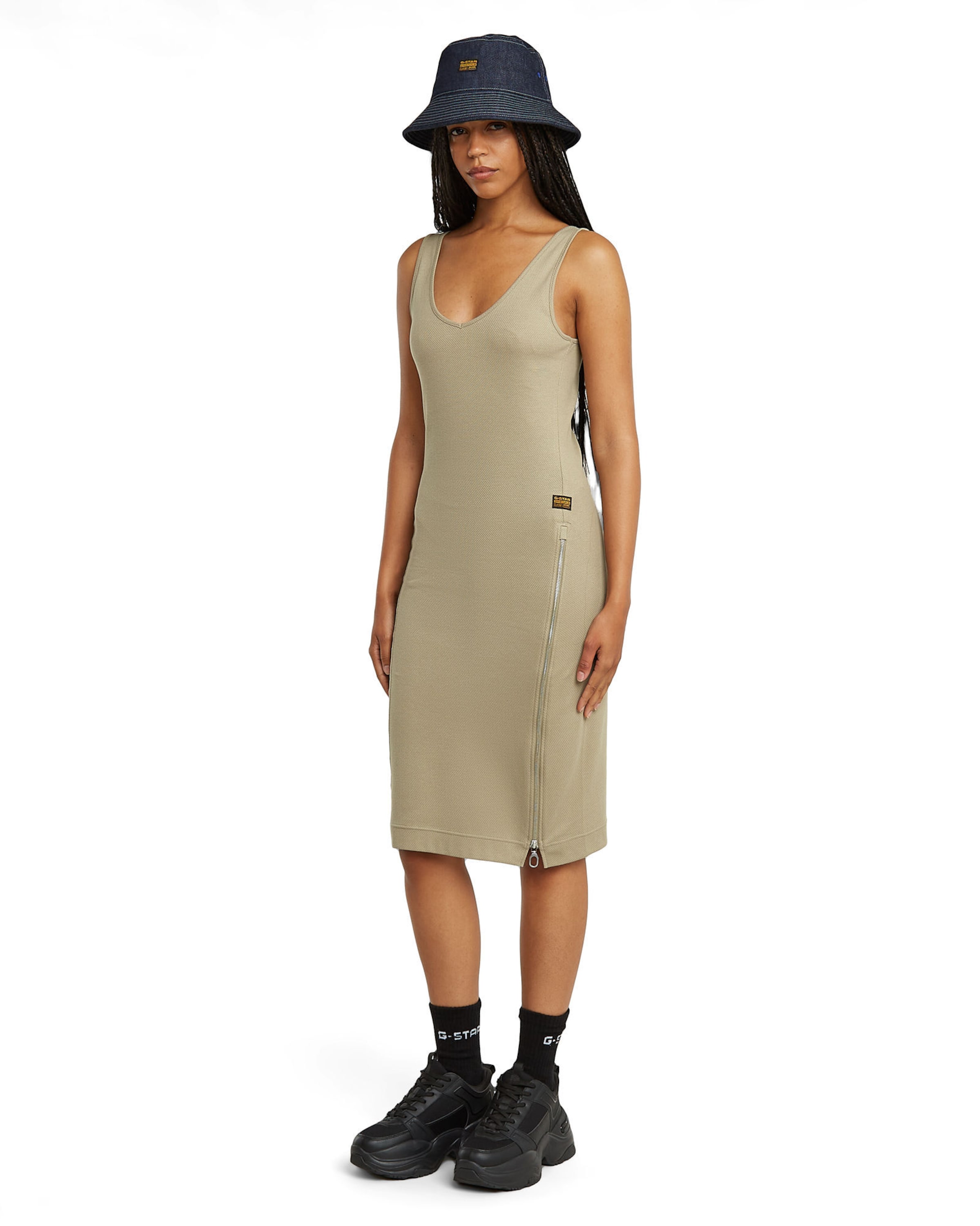 G-STAR Kleid in Beige