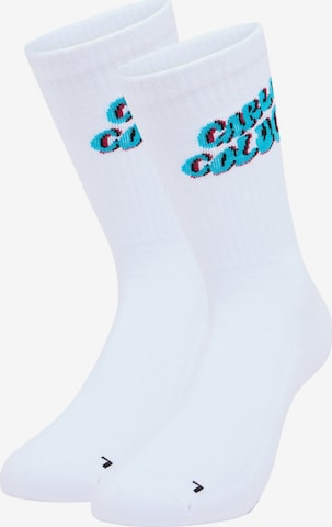 Carlo Colucci Athletic Socks ' Diaz ' in White: front