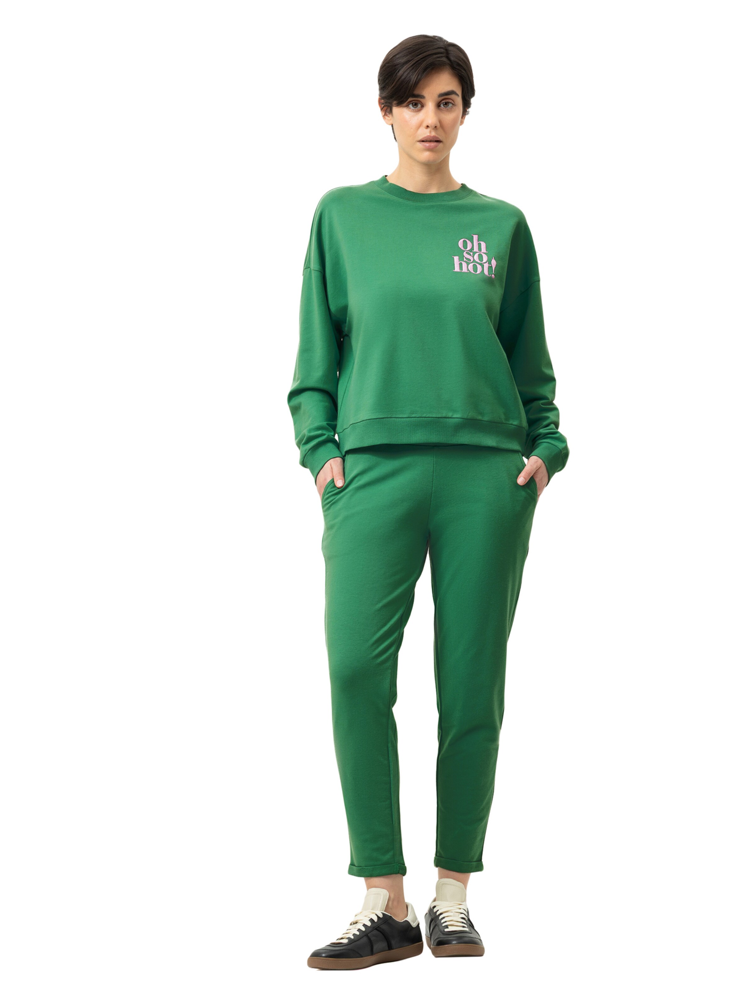 Sweat-shirt ' Serie Cozy Nights ' Mey en vert