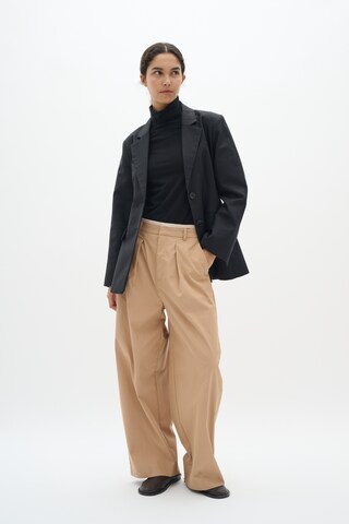 Wide Leg Pantalon à pince 'Malaia' InWear en beige