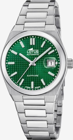 Lotus Analoog horloge in Groen: voorkant
