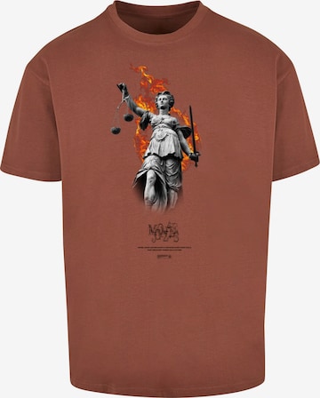 MJ Gonzales T-Shirt in Braun: predná strana